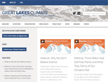 Tablet Screenshot of climategreatlakes.com